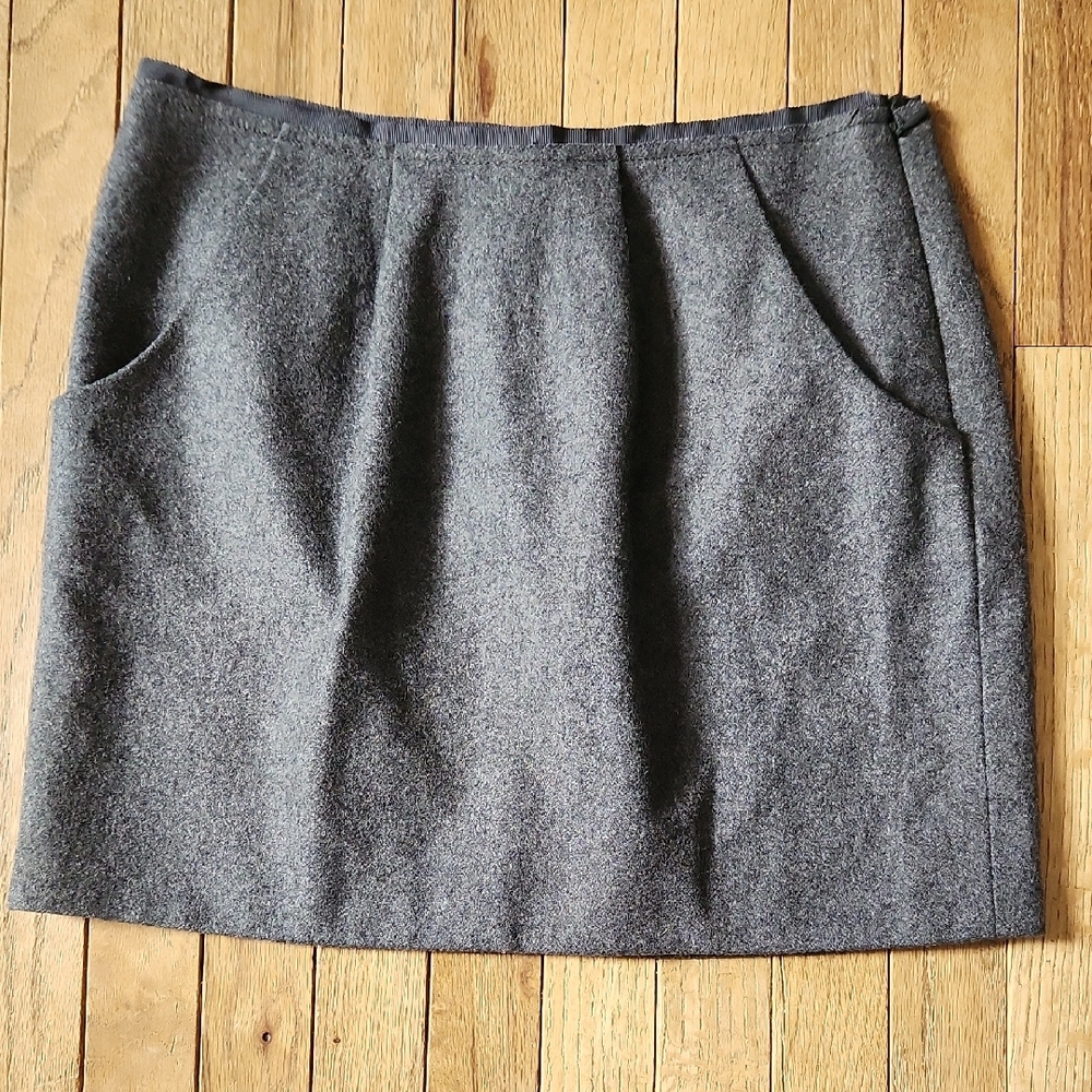 J. Crew Gray Wool Blend Women's Skirt